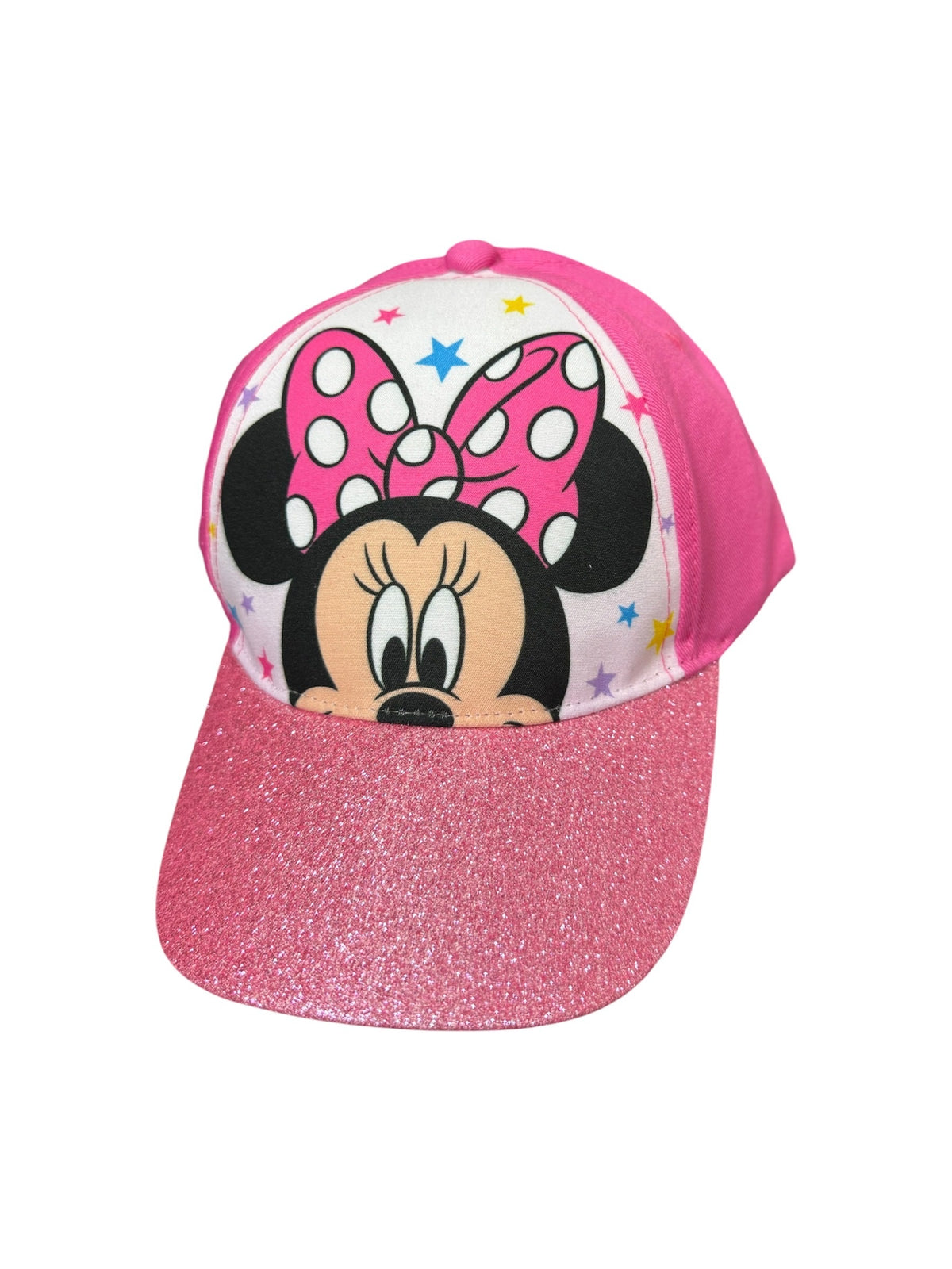 Disney Girls Minnie Mouse Glitter Rim Baseball Cap