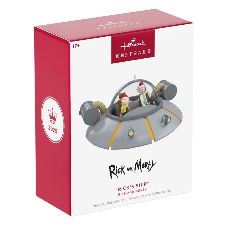 Hallmark keepsake Rick and Morty "Rick's Ship" Ornament