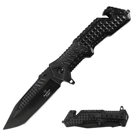 Tactical Heavy Duty Spring Assist Rescue Style Pocket Knife