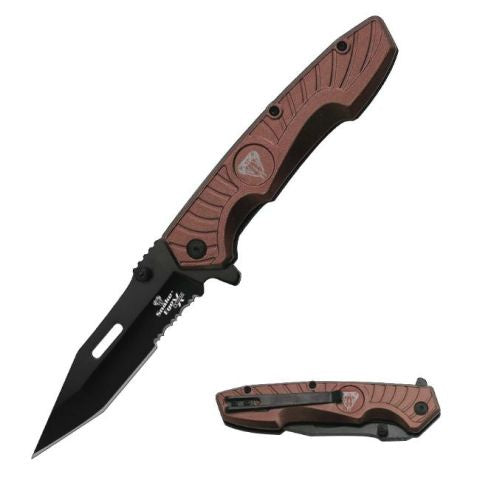 Snake Eye Xtreme Ball Bearing Folding Knife-Brown