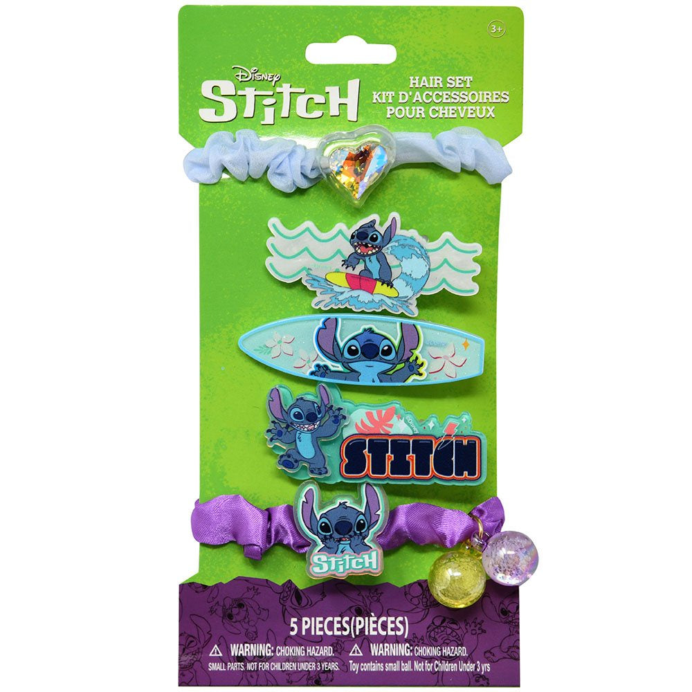 Stitch Hair 5P Accessories Set on Card