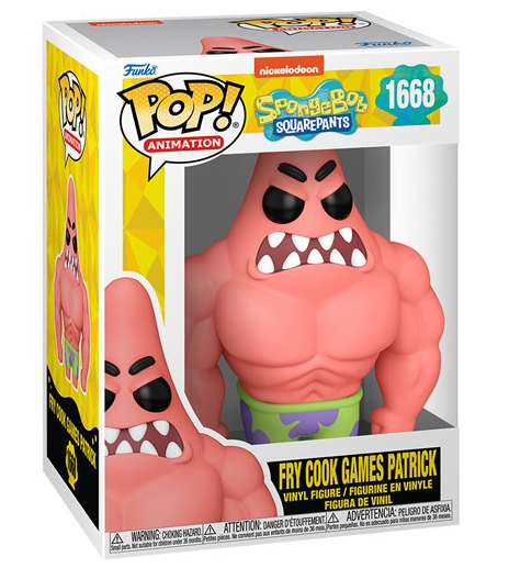 SpongeBob 25th Anni. Fry Cook Games Patrick Funko Pop Vinyl
