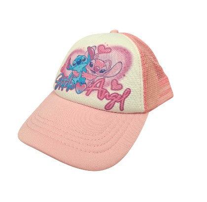 Stitch & Angel Love Trucker Pink Girl Hat