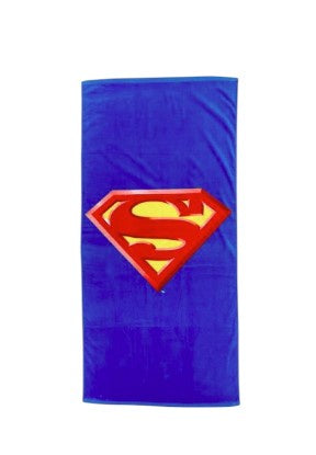 Beach Towel - Superman Shield - Oversized 58" x 28" - for Pool, Bath, Yoga, Gym, Travel, Camping, Beach Cart & Beach Chairs