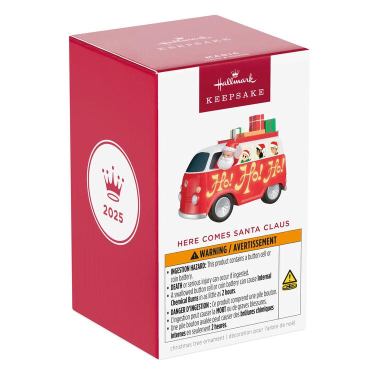 Hallmark Keepsake Here Comes Santa Claus Musical Ornament With Light