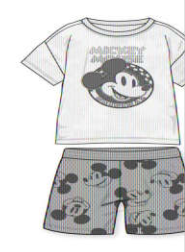 Disney Toddler Mickey Mouse Cream Color 2pc Set