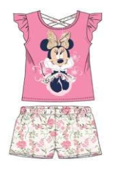 Disney Minnie Mouse Pink Floral Shirt & Shorts Set