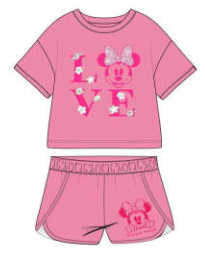 Disney Minnie Mouse Pink Love Shirt & Shorts Set