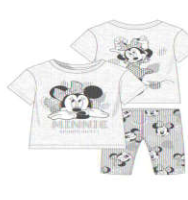 Disney Minnie Mouse Shirt & Biker Shorts Set