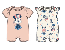 Disney Minnie Mouse Newborn Girls 2PK Rompers