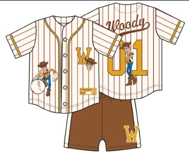 Toy Story Woody Baby Boys Baseball Jersey Short Set