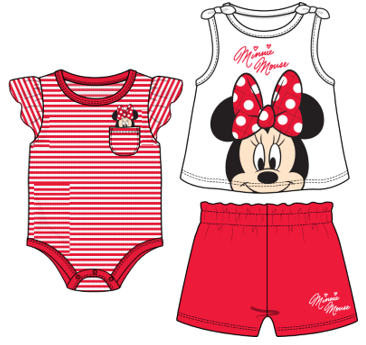 Disney Minnie Mouse Signature Baby Girls 3pc Set
