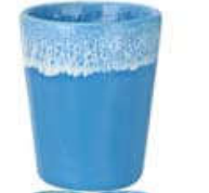 Florida Blues Drop Glaze Shot Glass
