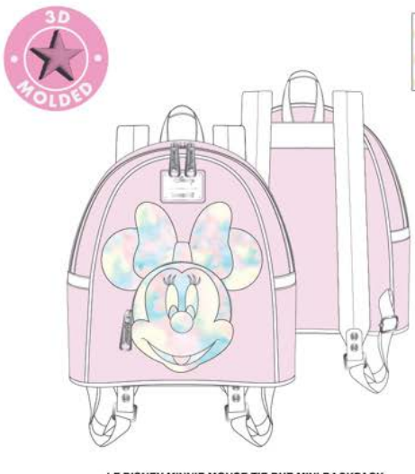 LF Disney Minnie Tie-Dye Mini Backpack