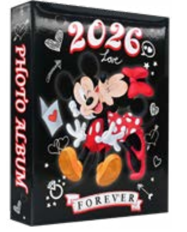 Disney Mickey & Minnie 2026 Forever Black Photo Album