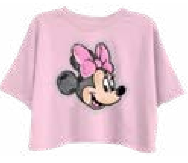 Minnie Mouse Pink Rhinestone Skimmer Tee