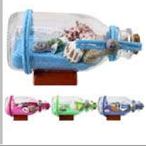 Sand & Lg/Shells 4.5" Bottle 1pc