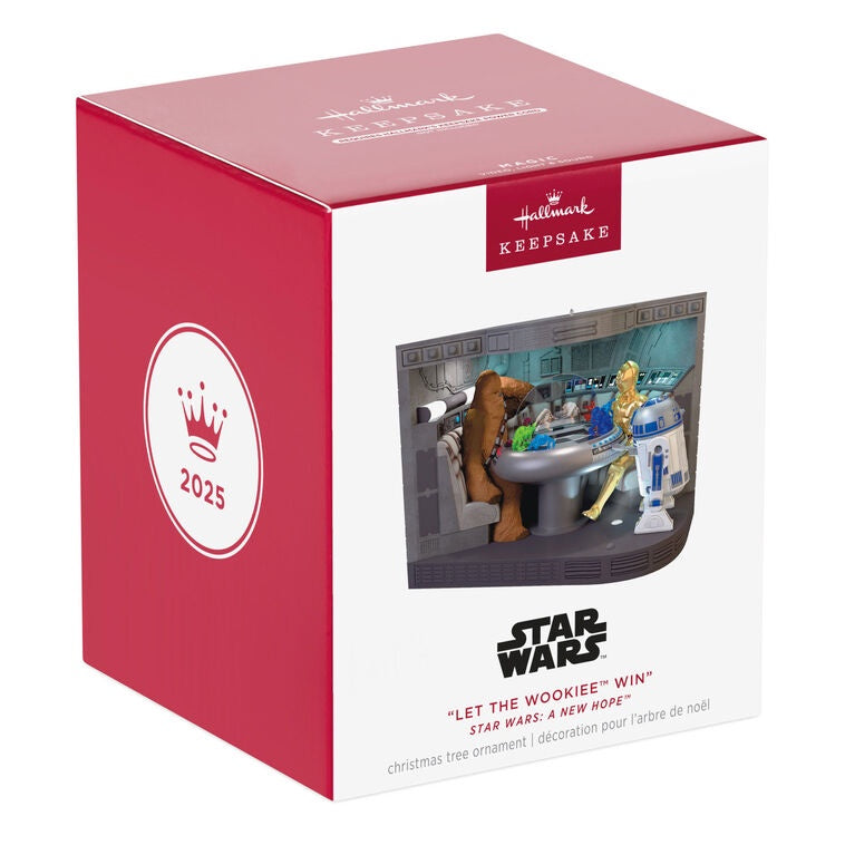 Hallmark Star Wars: A New Hope™ "Let the Wookiee™ Win" Ornament With Video, Light and Sound
