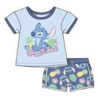 Disney Stitch w/ Pineapples Blue Shirt & Shorts Set