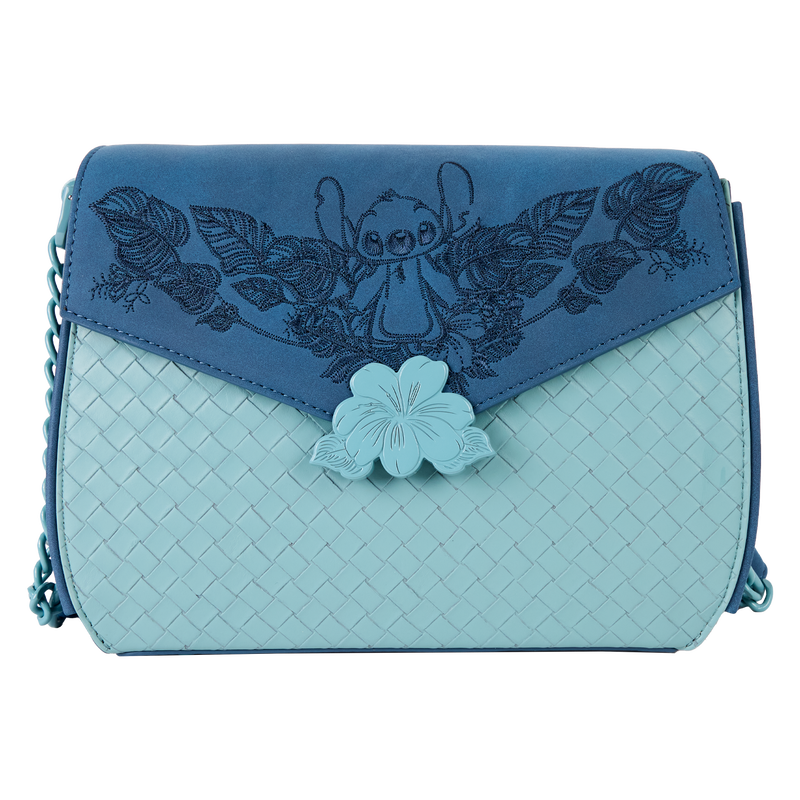 Stitch Embroidered Floral Crossbody Bag