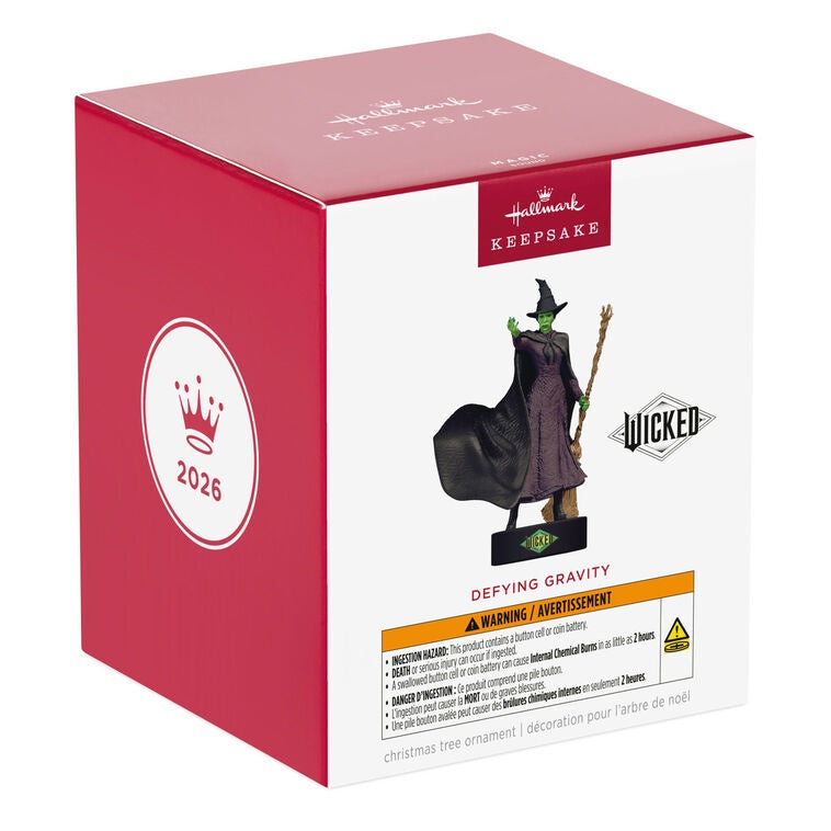 Wicked Defying Gravity Ornament With Sound