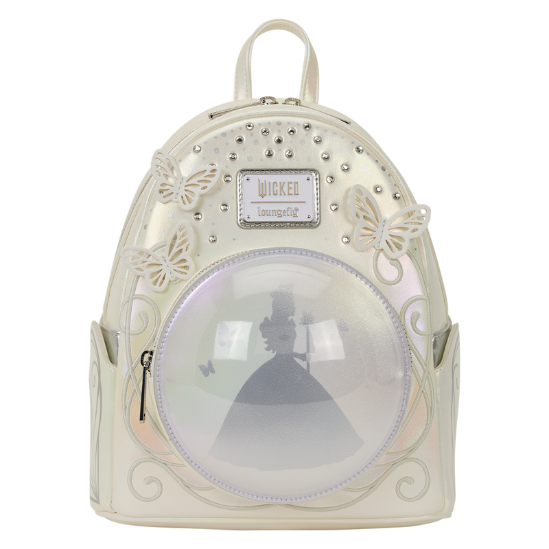 Pearlescent Mini Backpack with Adjustable Straps & PVC Bubble Loungefly Disney the Little Mermaid Iridescent Pearl Mini  main image 3