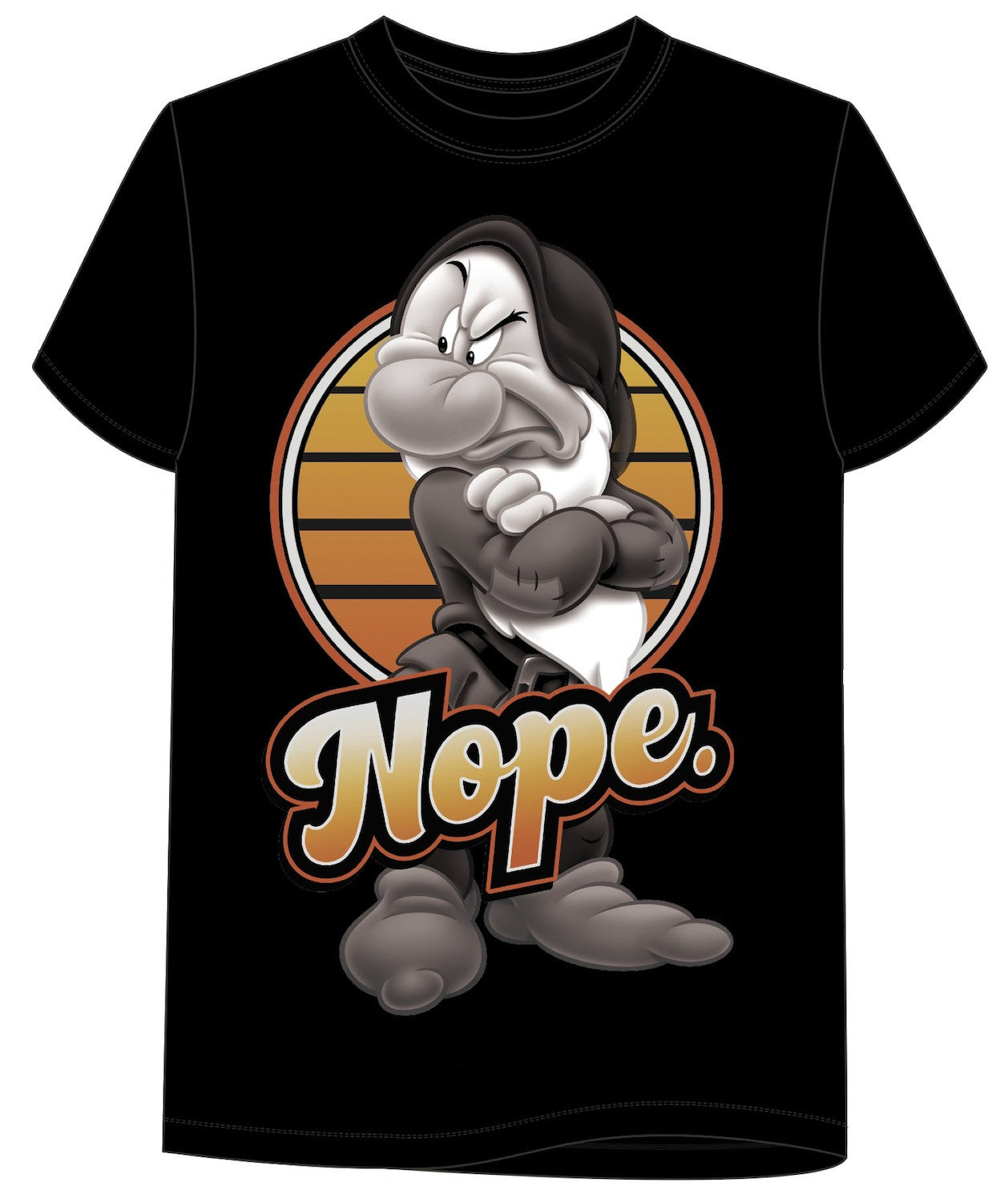 Disney's Grumpy 'Nope' Black Shirt for Adults