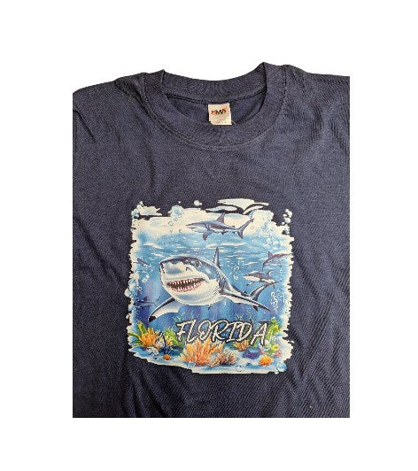 Florida Shark Youth T-Shirt - Navy