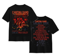 Cantina Band Live Black Adult T-shirt