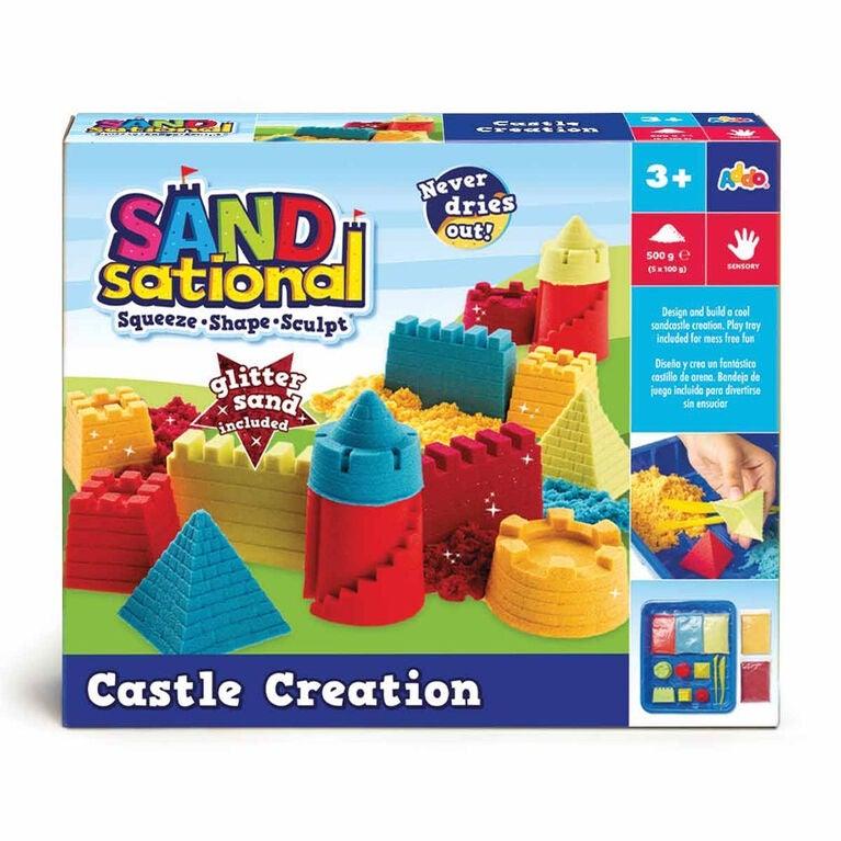 Fantastiko Set Magic Sand 900 Gr With Tray And Accessories Multicolor