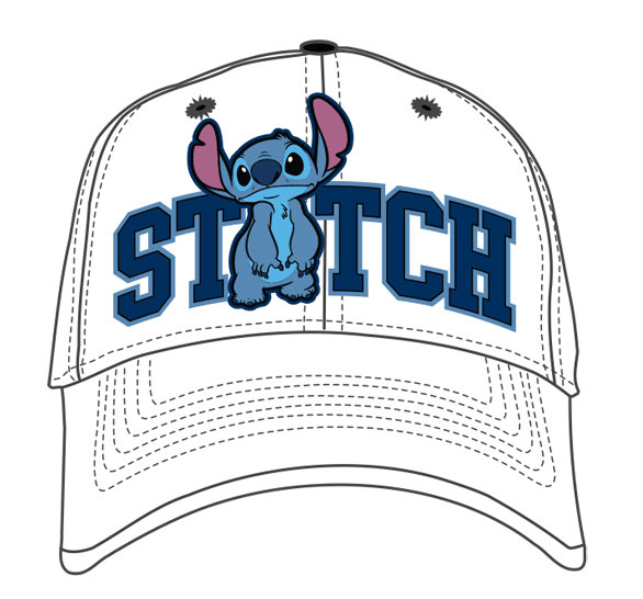 Adult Stitch White Baseball Cap