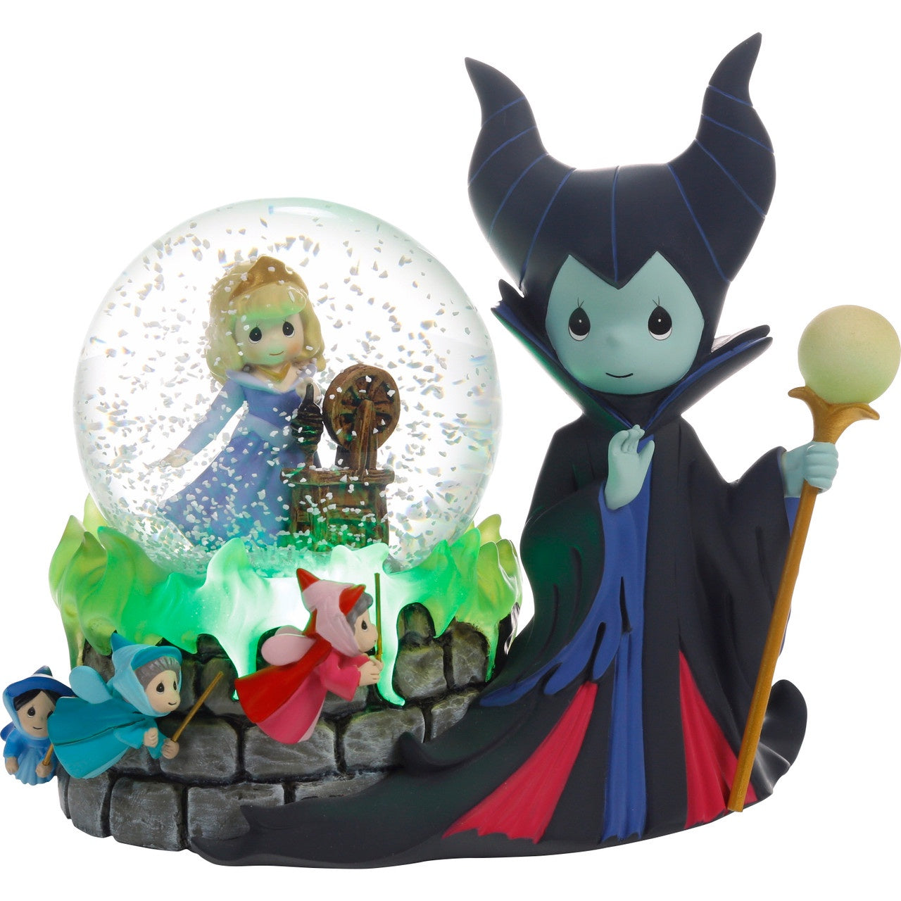 Disney Aurora Inside w/ Maleficent Outside Snow