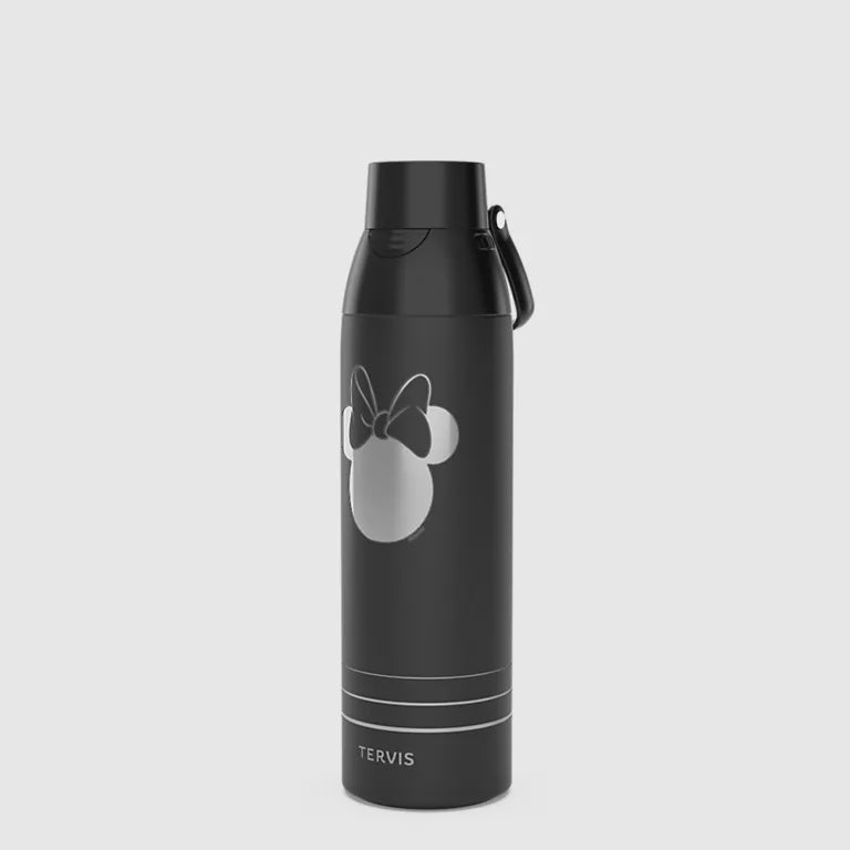Disney - Minnie Mouse Engraved Silhouette 26oz Black Tumbler