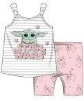 Baby Yoda 2Pc Bike Shorts Set for Toddler Girls
