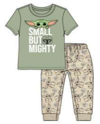 Toddler Baby Yoda Small But Mighty Shirt & Jogger Set
