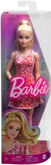 Barbie Fashionistas Doll #205, W/ Red, White & Pink Dress