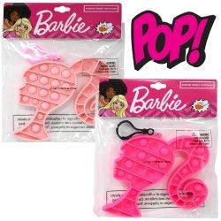 Barbie Head Shaped Fidget Keychain