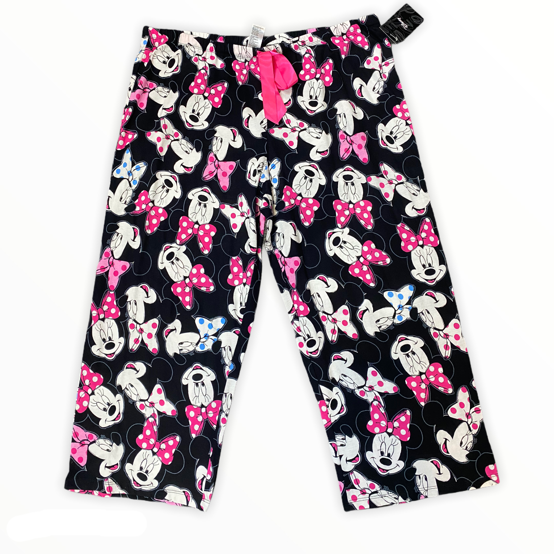 Black Disney Minnie Mouse Women Sleep Pants