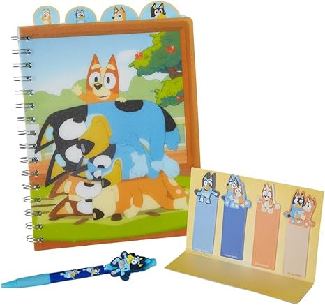 Bluey Tabbed Spiral Journal