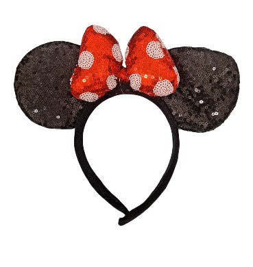 Adults Minnie Mouse Red Bow w/Dot Black Ears