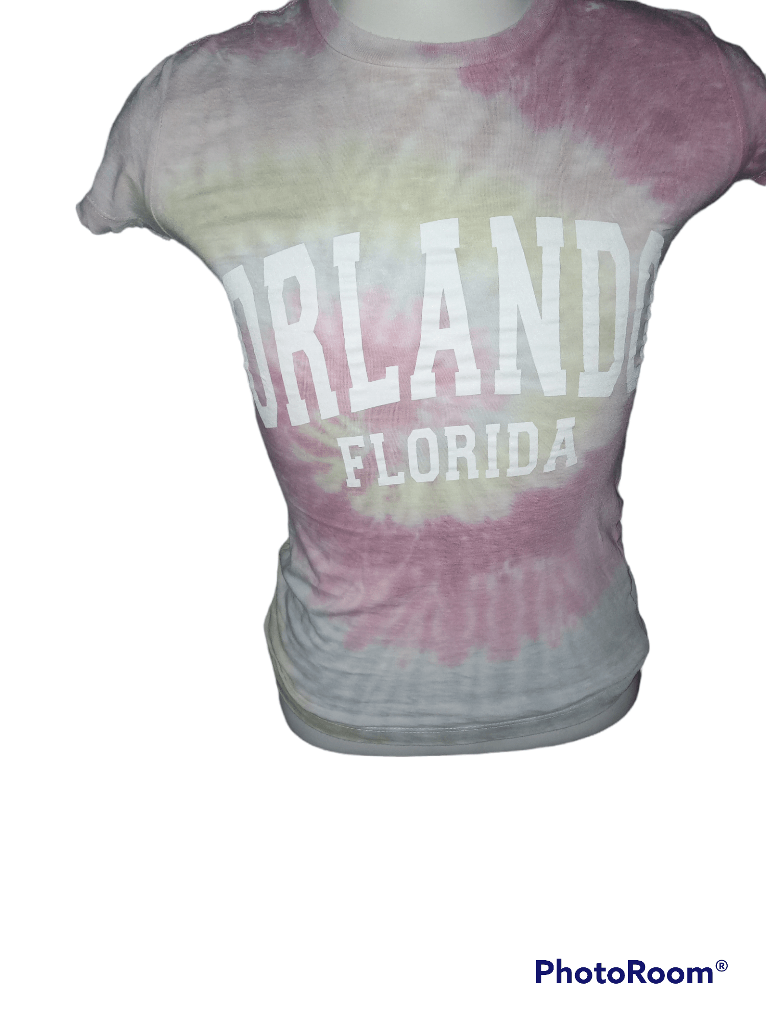 Burn Out Tie Dye Baby T -10# Pastel Pink