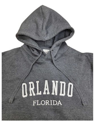 Orlando Florida Unisex Hooded Pullover Heather Charcoal