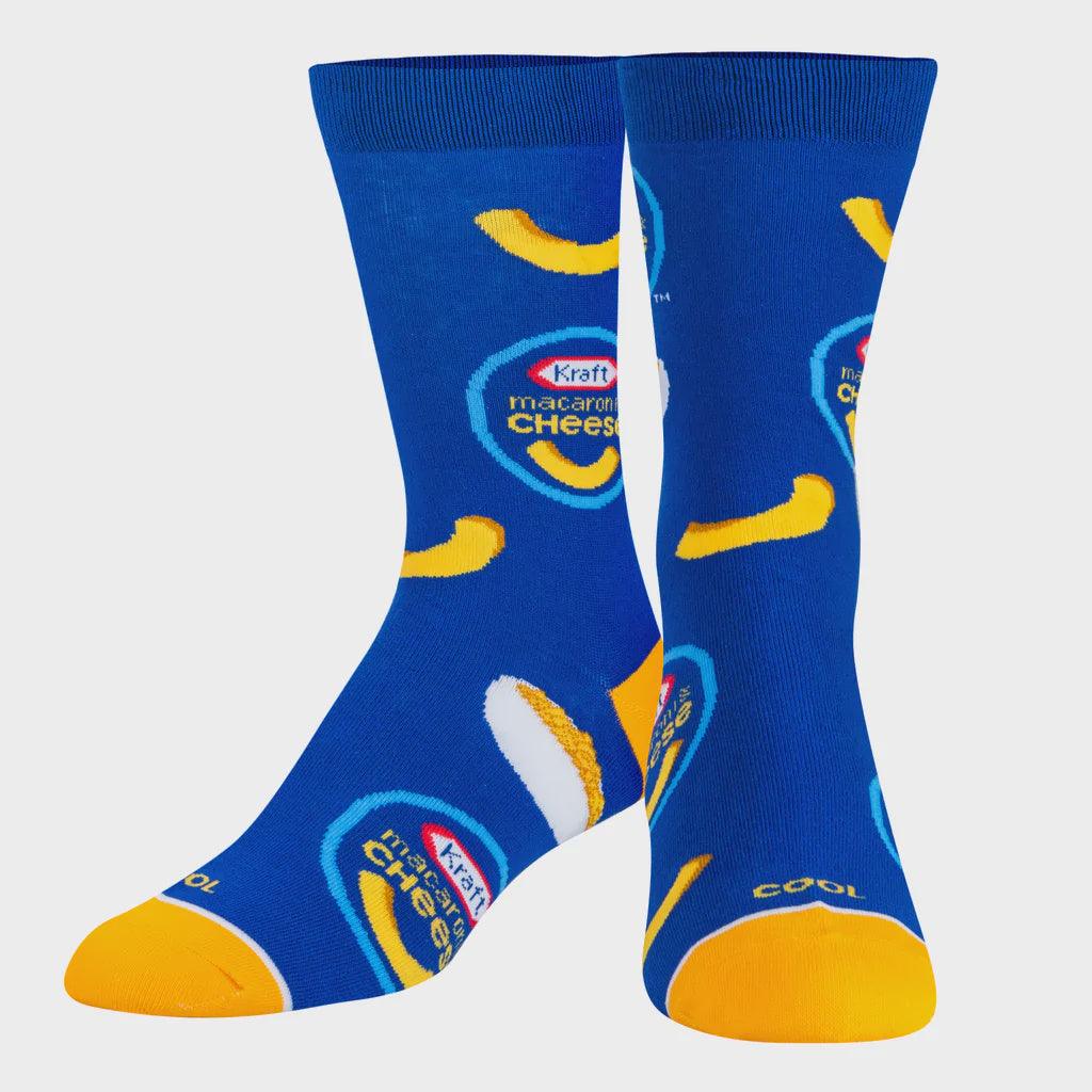 Cool Socks - Mens Crew - Kraft Mac & Cheese