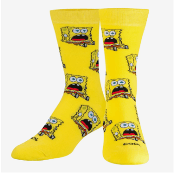 Cool Socks- Mens Crew- Surprised Bob