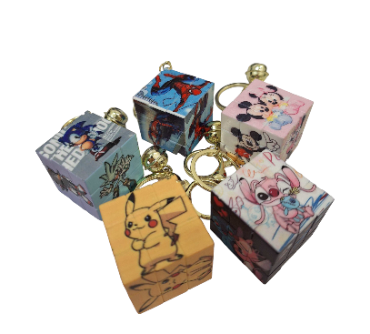 Disney Anime Personalized Magic Cube KeyChain