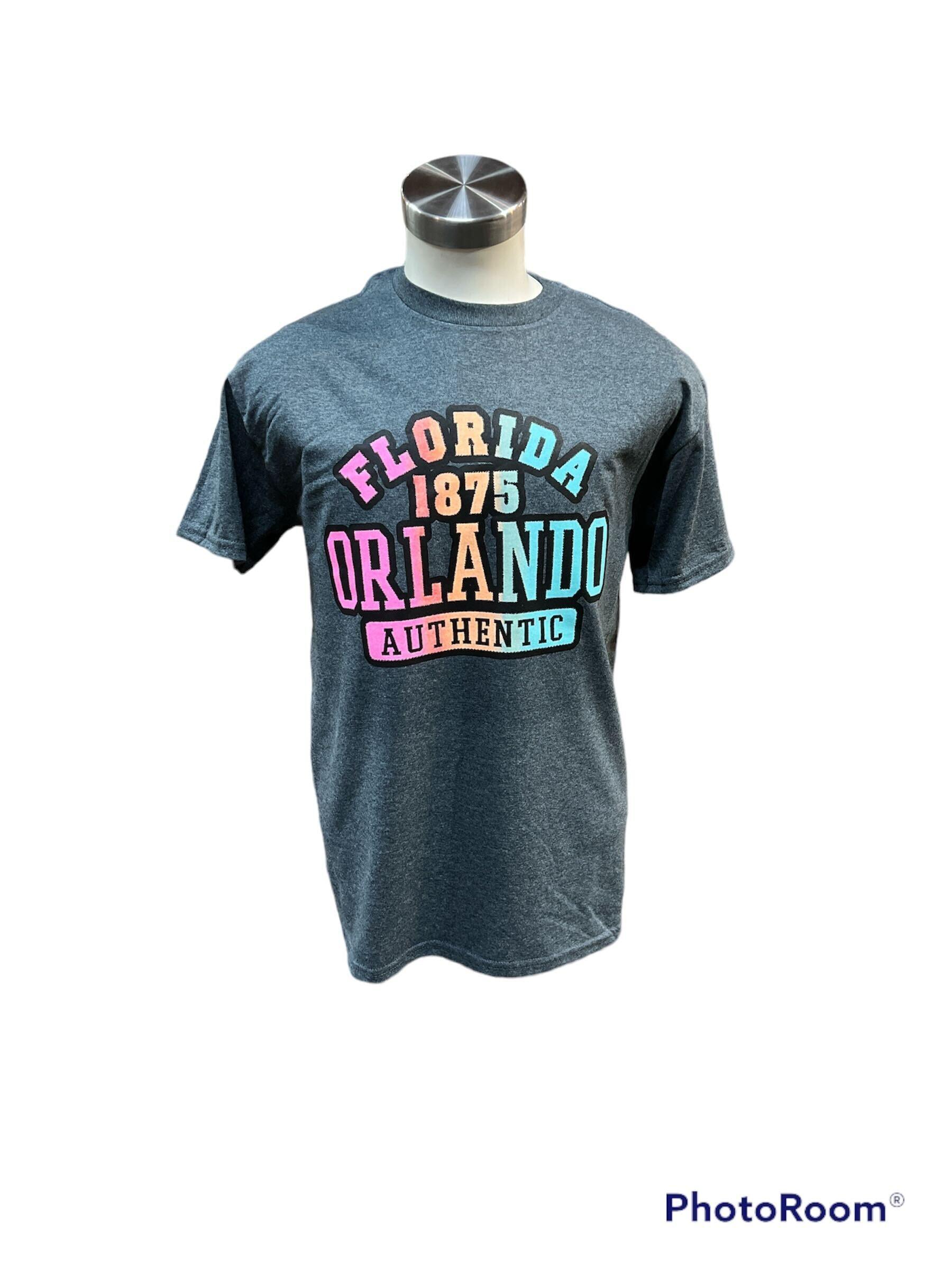 Dark Heather T-Shirt 1875 Orlando Authentic Colorful Print