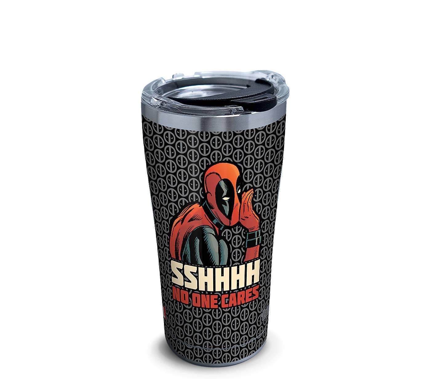 Dead Pool Shh No Ones Care Tervis Stainless Steel 20oz