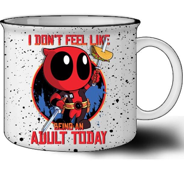 Deadpool Don't Feel Like An Adult Today Camper Mug