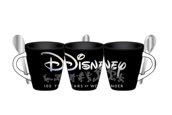 Disney 100 Years of Wonder Black Spoon Mug