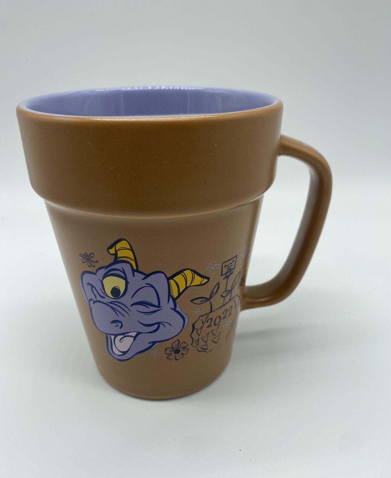 Disney 2022 Epcot Flower & Garden Festival Figment Flower Pot Mug Annual Passholder